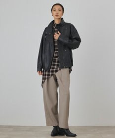 GRACE CONTINENTAL フェイクレザーブルゾン
