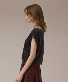 GRACE CONTINENTAL ベロアルーズカットトップ