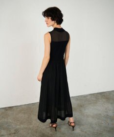 GRACE CONTINENTAL ラメシアープリーツニットワンピース