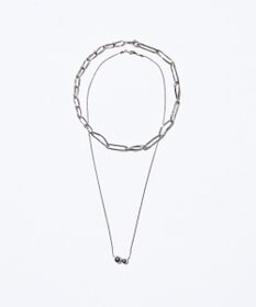 GRACE CONTINENTAL デザインチェーンネックレス シルバー