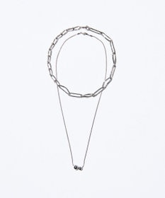 GRACE CONTINENTAL デザインチェーンネックレス シルバー