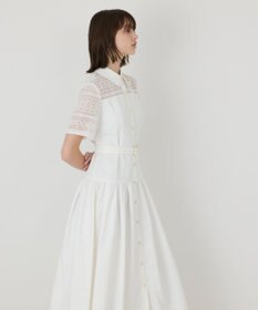 GRACE CONTINENTAL レースドッキングフレアワンピース