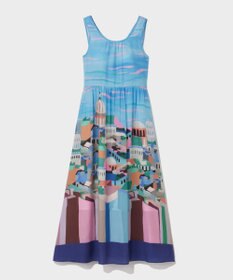 GRACE CONTINENTAL リゾートプリントマキシ