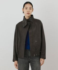 GRACE CONTINENTAL フェイクレザーブルゾン