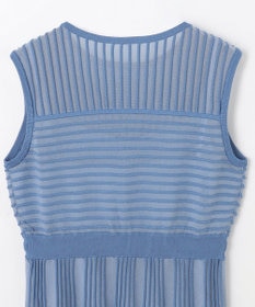 グレースコンチネンタル　ブルー　ワンピース　S trim_ofgrc_item5724c740012711e