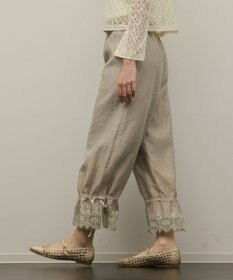GRACE CONTINENTAL ドロストクロップドパンツ