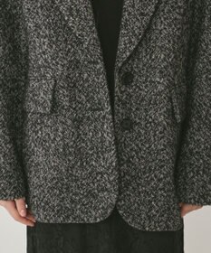 GRACE CONTINENTAL ヘリンボーンツイードジャケット