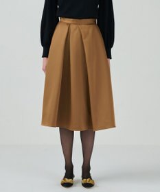 GRACE CONTINENTAL ボリュームサテンタックスカート