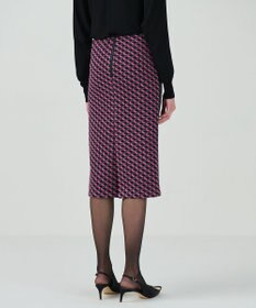 GRACE CONTINENTAL ラメジャガードラインスカート