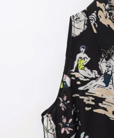 GRACE CONTINENTAL バックコンシャスプリントワンピース