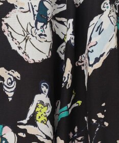 GRACE CONTINENTAL バックコンシャスプリントワンピース