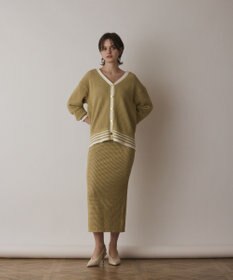 GRACE CONTINENTAL メッシュタイトニットスカート