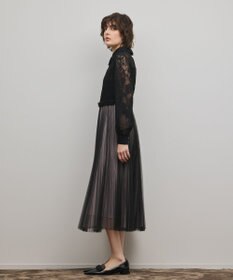 GRACE CONTINENTAL コードレースプリーツワンピース