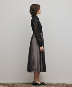 GRACE CONTINENTAL コードレースプリーツワンピース