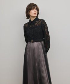 GRACE CONTINENTAL コードレースプリーツワンピース