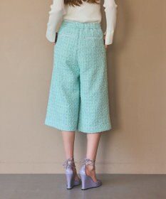 GRACE CONTINENTAL ツイードクロップドパンツ