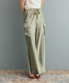 GRACE CONTINENTAL ダブルサテンイージーパンツ