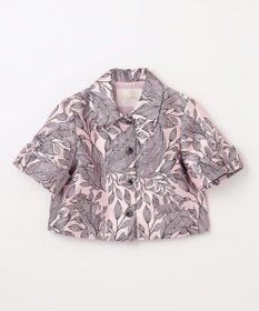 GRACE CONTINENTAL ボタニカルジャガードシャツ