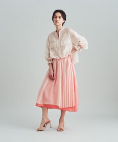 GRACE CONTINENTAL バックコンシャスブルゾン ベージュ