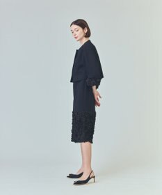 GRACE CONTINENTAL フラワーチュール切替ジャケット