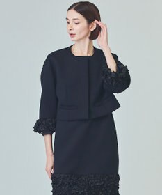 GRACE CONTINENTAL フラワーチュール切替ジャケット