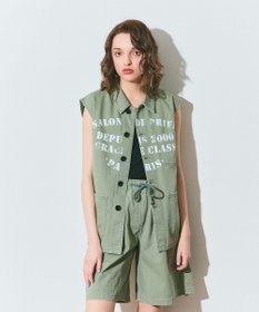 GRACE CONTINENTAL ヘリンボーンツイルハーフパンツ