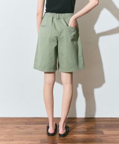GRACE CONTINENTAL ヘリンボーンツイルハーフパンツ
