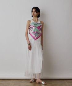 GRACE CONTINENTAL スーヴェニールプリントスカーフ