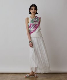 GRACE CONTINENTAL スーヴェニールプリントスカーフ