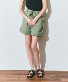 GRACE CONTINENTAL ヘリンボーンツイルハーフパンツ