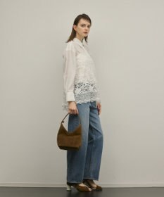 GRACE CONTINENTAL ワイドストレートデニムパンツ