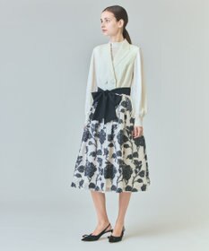 【完売レア】ダイアグラム グレースコンチネンタル フラワー ジャガード スカート フラワージャガードフレアスカート / GRACE CONTINENTAL | GRACE