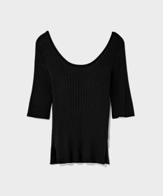 GRACE CONTINENTAL リブニットトップ