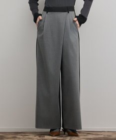 GRACE CONTINENTAL ラップワイドパンツ グレー