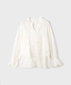 GRACE CONTINENTAL カットワークキャミ付カフタンブラウス