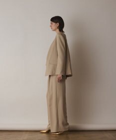 GRACE CONTINENTAL バックシャンノーカラージャケット