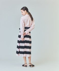 GRACE CONTINENTAL ボーダーコンビシャツワンピース