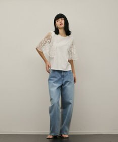 GRACE CONTINENTAL レースフレアカットトップ