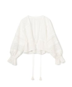 GRACE CONTINENTAL レースパッチブラウス