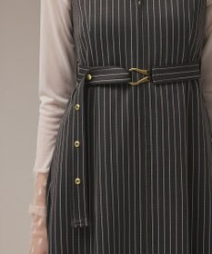 GRACE CONTINENTAL ストライプジャージワンピース