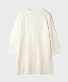 GRACE CONTINENTAL エンブロイダリーニットワンピース