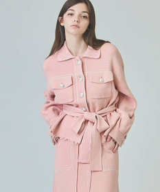 GRACE CONTINENTAL ニットワークジャケット