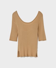 GRACE CONTINENTAL リブニットトップ