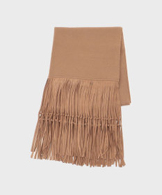 GRACE CONTINENTAL フリンジストール キャメル