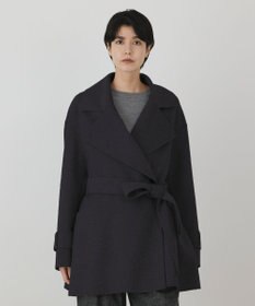 GRACE CONTINENTAL カシミヤ混リバーコート