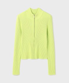 GRACE CONTINENTAL リブニットzipトップ