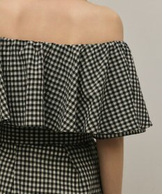 GRACE CONTINENTAL チェックケープブラウス