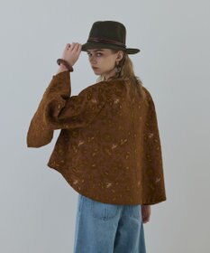 GRACE CONTINENTAL サラサジャガードケープジャケット