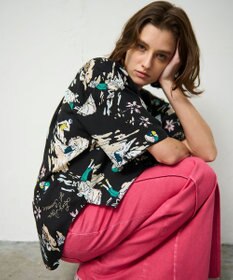 GRACE CONTINENTAL リゾートプリントシャツ