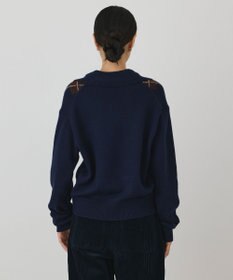 GRACE CONTINENTAL アーガイルニットカーディガン
